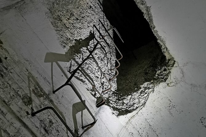 Abandoned and haunted military base - the ghosts tour - Entering the underground tunnels with Sebastian