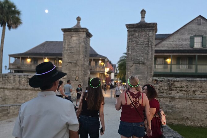 Booze and Boos Haunted St. Augustine Ghost Walking Tour - The Bar With No Name and the Castillo backdrop