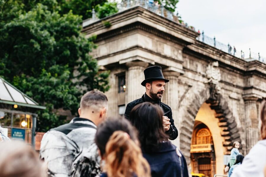 Budapest: Buda Castle District Vampires and Myths Night Tour - Prince Eugene and Matthias Fountain