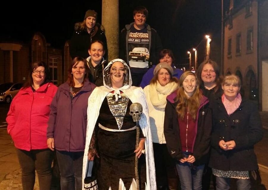 Elgin: High Street Graveyard Walking Tour - Covered walkways and shopping before modern malls