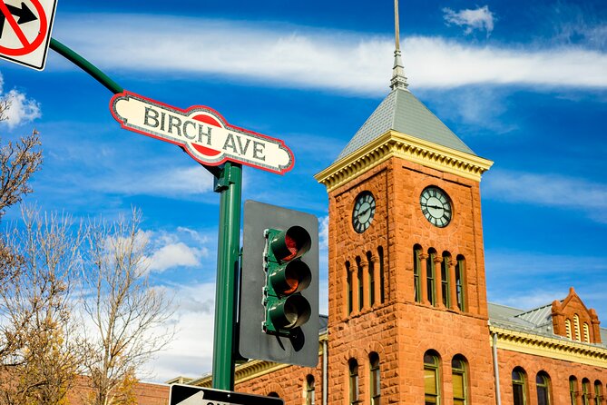 Family-Friendly Ghost Walking Tour in Flagstaff - The historic train monument and Route 66