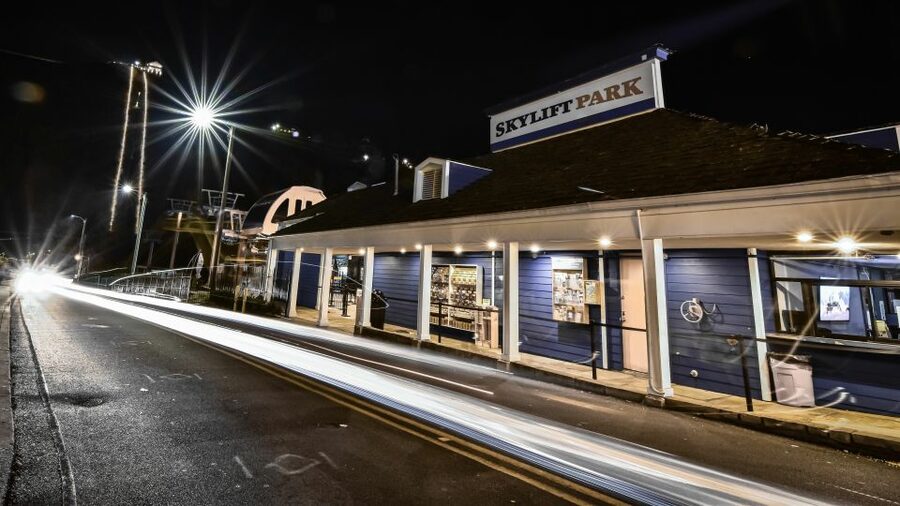 Gatlinburg Ghost Tours: Gilded Age Graves and Ghouls - White Oak Flats Cemetery after dark