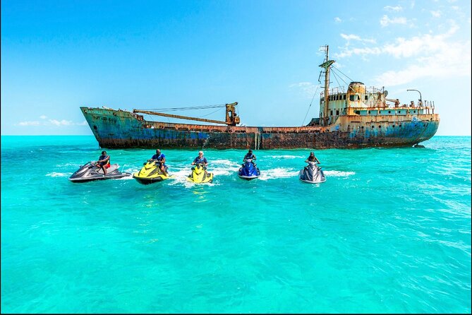 Ghost Freighter Seafari ( abandoned shipwreck) - The jet ski ride suits confident beginners