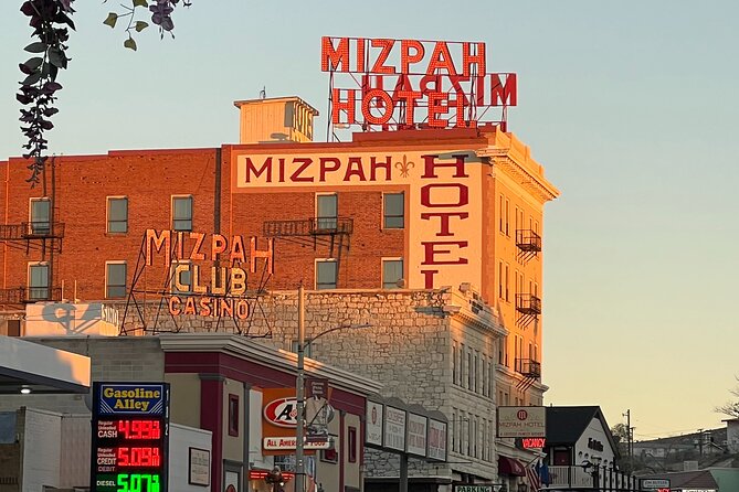 Ghosts of Tonopah Haunted History GPS/APP Smartphone guided Walking Tour outside - The Clown Motel, where the mood turns stranger