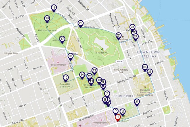 Halifax Churches, Gardens & Graveyards: a Smartphone Audio Walking Tour - How the Halifax audio walk works