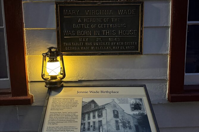 Jennie Wade Birthplace Ghost Hunt with Equipment in Gettysburg - Meeting at the Brickhouse Inn on Baltimore Street