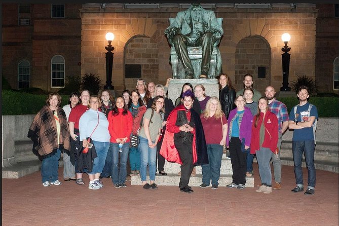 Madison UW Campus Haunted Ghost Tour - Memorial Union Terrace after dark