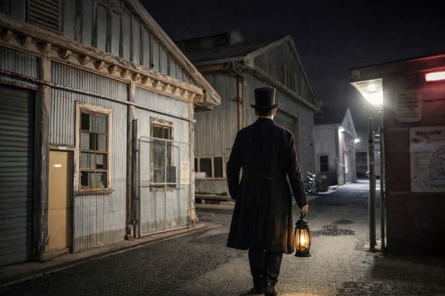 Melbourne: Ghosts of Williamstown Guided Ghost Walking Tour - Williamstown after dark, with a lantern in hand