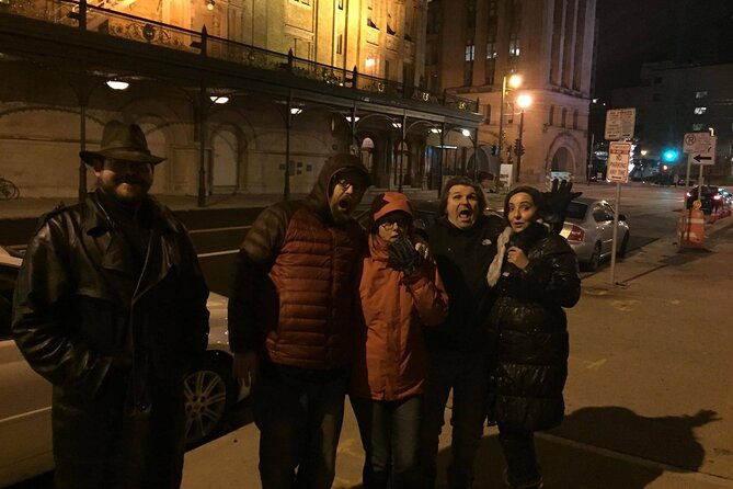 Milwaukee Downtown Ghost Tour - The Shadow of City Hall - Bronze Fonz: a welcome change of tone