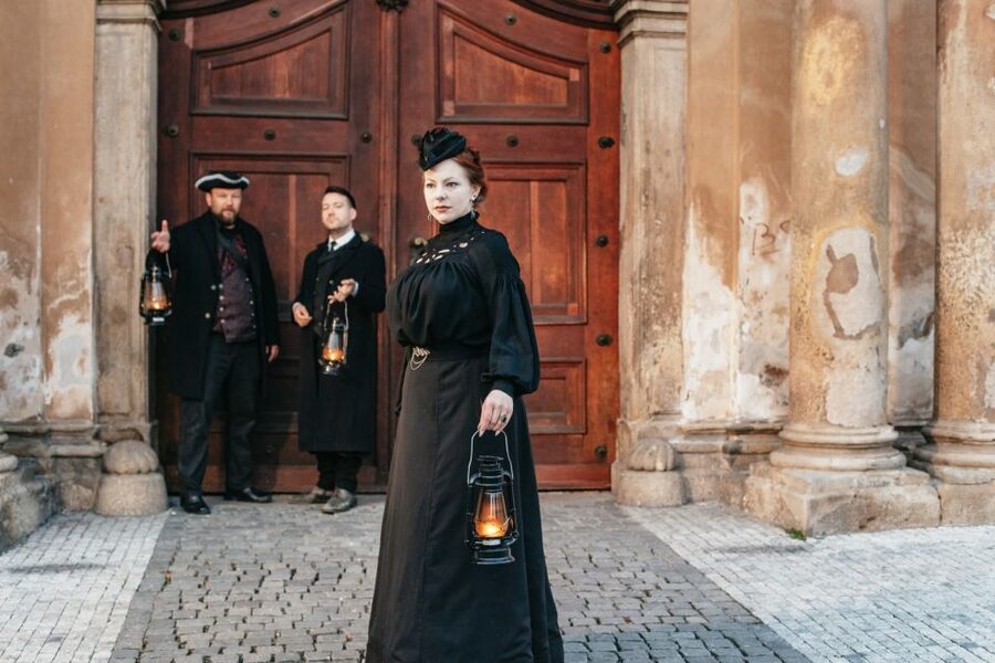 Prague: Ghosts and Legends Nighttime Guided Walking Tour - Týn Church and the lanes around Ungelt