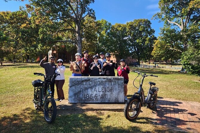 Raleigh Guided E-bike Tour: Ghosts, Mystery, Creepy History - NC State campus legends in a 20-minute stop