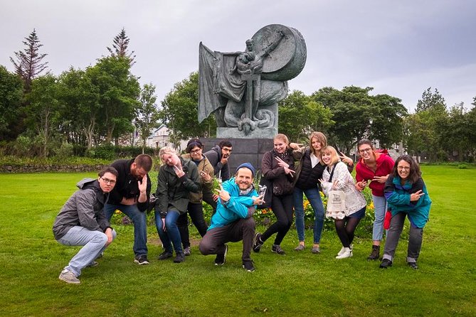 Reykjavik Folklore Walking Tour: Meet the Elves, Trolls & Ghosts of Iceland - City Hall and the map of Iceland