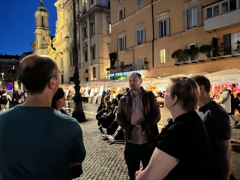 Rome: Capuchin Crypts & Ghostly Legends Small-Group Tour - Piazza Navona supplies the grand finale