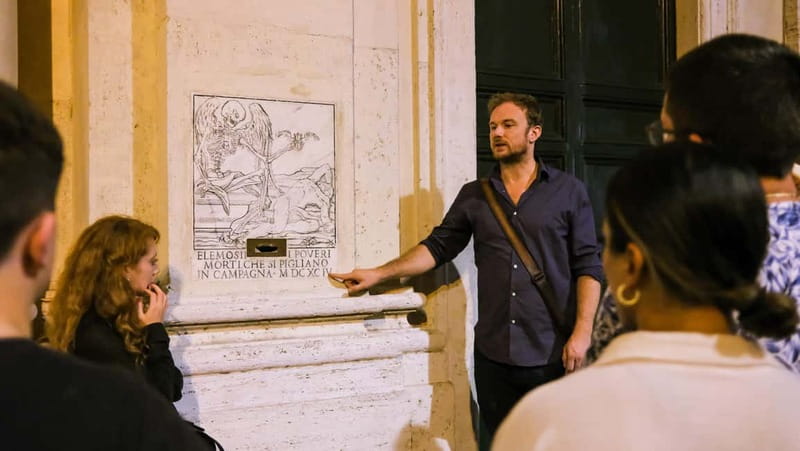Rome: Ghosts & Bone Crypts Tours: 2 Tours, 1 Discount Ticket - From the Trevi Fountain to Piazza Navona