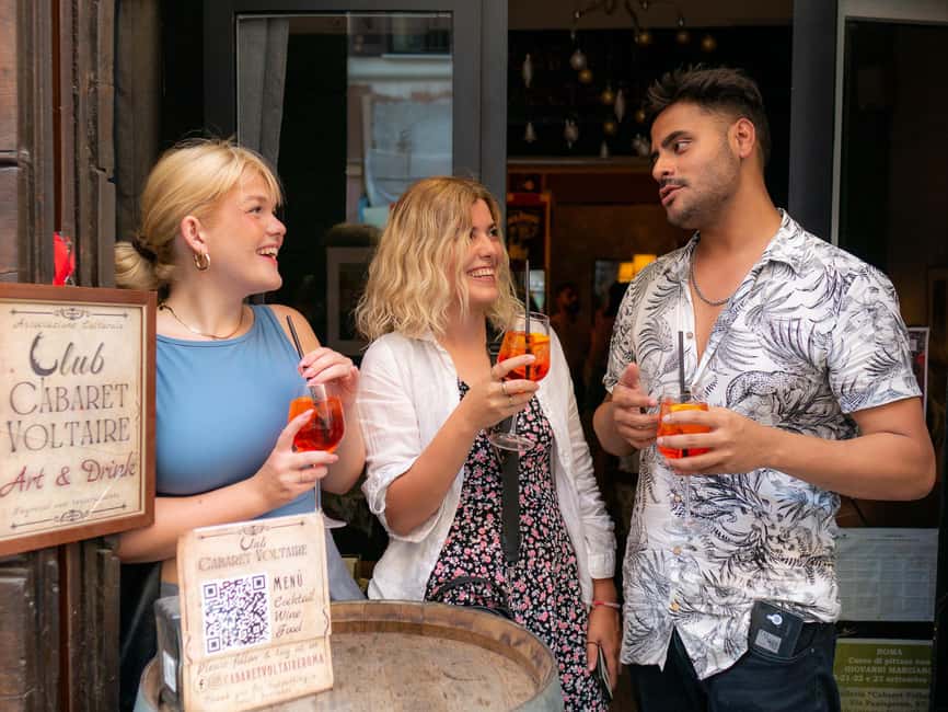 Rome: Guided Bar Crawl with Drinks & Dark History - What happens during the three-hour route