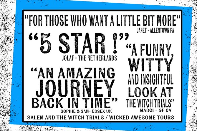 Salem and The Witch Trials - What Jobian adds to the walk