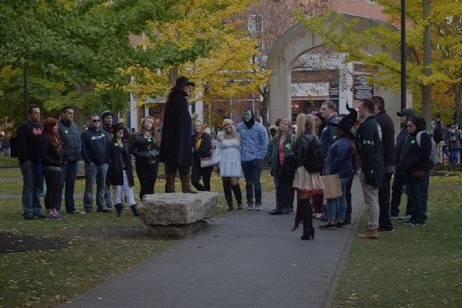 Salem's Best Ghost Tour - Old Burying Point Cemetery from the gates