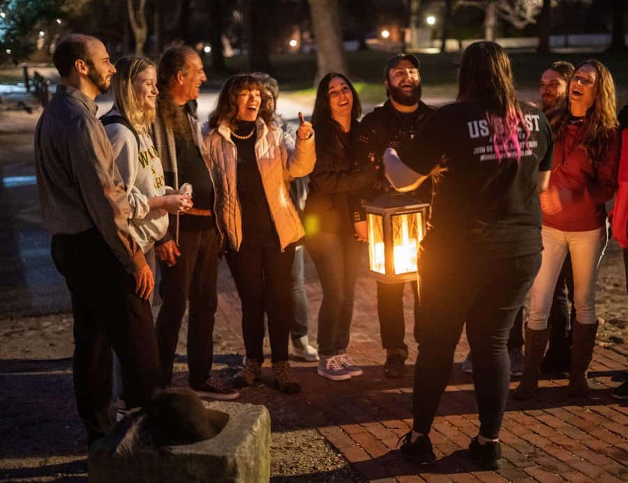 Salem: Ultimate Dead of Night Walking Ghost Tour - The Salem Witch Trials Memorial and the weight of mourning