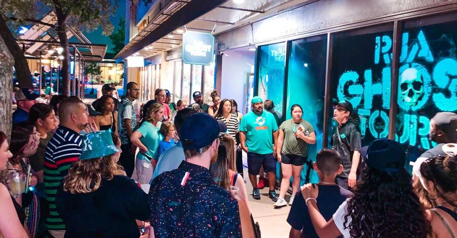San Antonio: Historical Ghost Tour - Walking through downtown San Antonio after dark