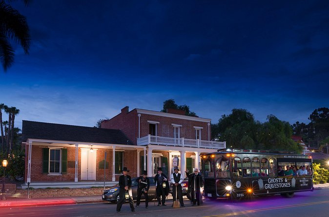 San Diego Ghosts and Gravestones: A Haunted Trolley Tour - Grant School and the stories around it