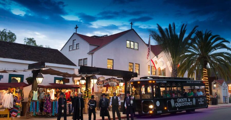 San Diego: Ghosts & Gravestones Trolley Tour - Pioneer Park and the Mission Hills setting