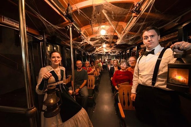 Savannah Ghosts & Gravestones Trolley Tour - Riding through Savannah after dark