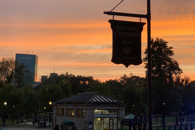 Self-Guided Smartphone Ghost Walking Tour Boston App EMF Reader - Boston Common gives the tour its longest pause
