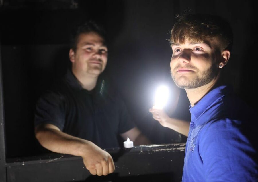 Shepton Mallet Prison Guided Ghost Tour - Entering Shepton Mallet Prison after dark