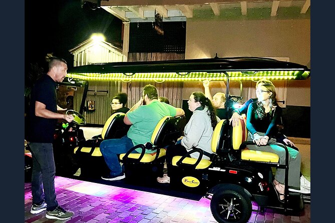 St. Augustine Ghost Tour on Premium Golf Cart with PiCk Up - The Oldest House Area and a Haunted Tavern