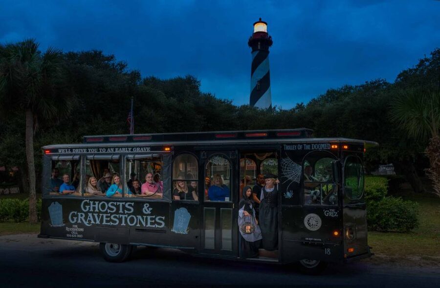 St. Augustine: Ghosts and Gravestones Old Town Trolley Tour - The trolley ride through the Nation’s Oldest City