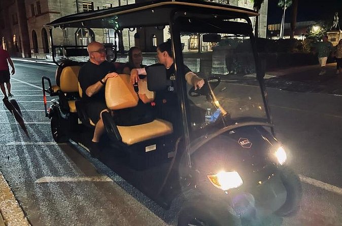 St. Augustine Haunted Ghost Tour by Electric Cart Shadow Ride - St. Augustine’s darker streets from an electric cart