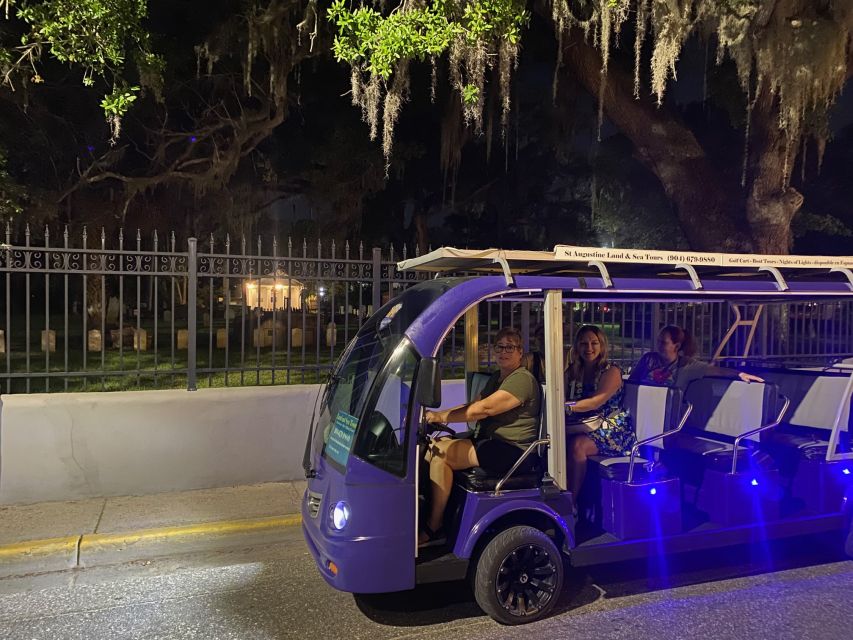 St Augustine: Riding with the Ghosts Golf Cart Tour - Starting at Constitution Plaza