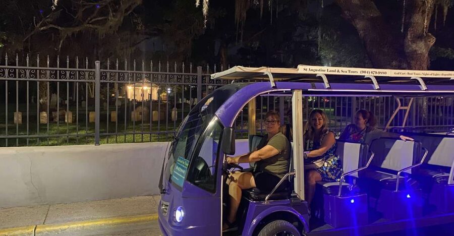 St Augustine: Riding with the Ghosts Golf Cart Tour - What the 75-Minute Route Covers