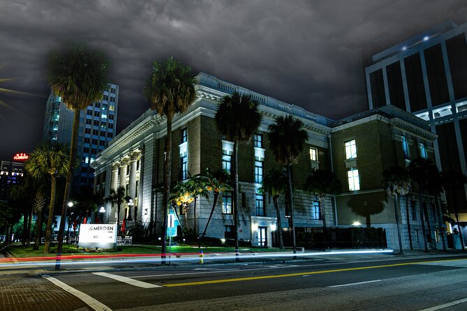 Tides of Tethered Terror: Tampa Ghost Tours - Old City Hall gives the walk a watchful mood