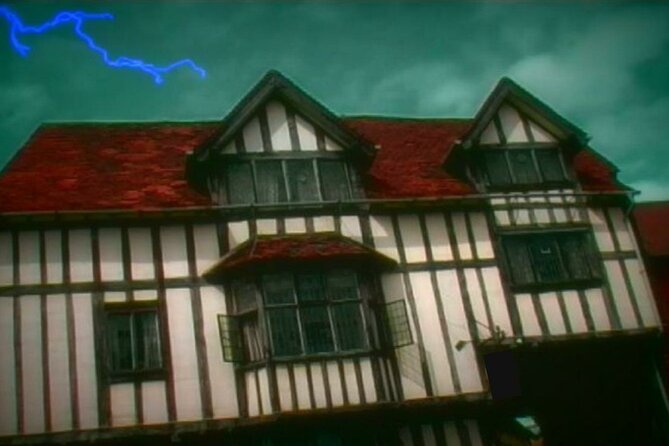 Tudor World Ghost Tour by Lantern light inside the building - Entering Tudor World after closing