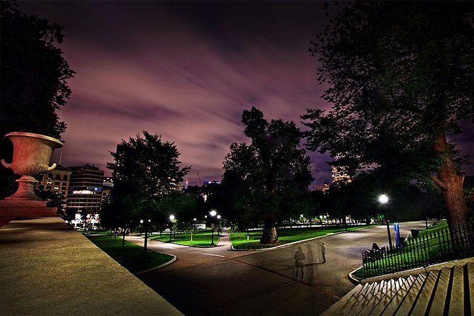Underground Boston Ghost Tours: Gravestones & Gunpowder - Boston Common after dark