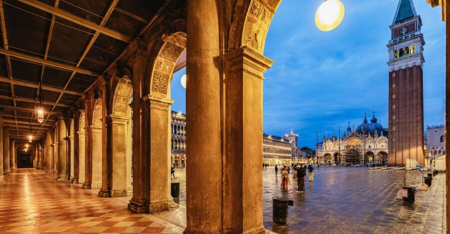 Venice: The Ghost & Legends Walking Tour - Leaving Saint Mark’s Square for nighttime Venice