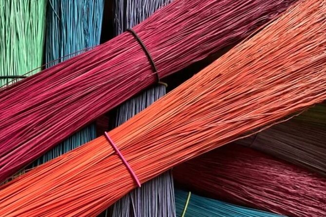 Witch City Broom Making Workshop in Salem - Adding ribbons, charms, feathers, and personal meaning