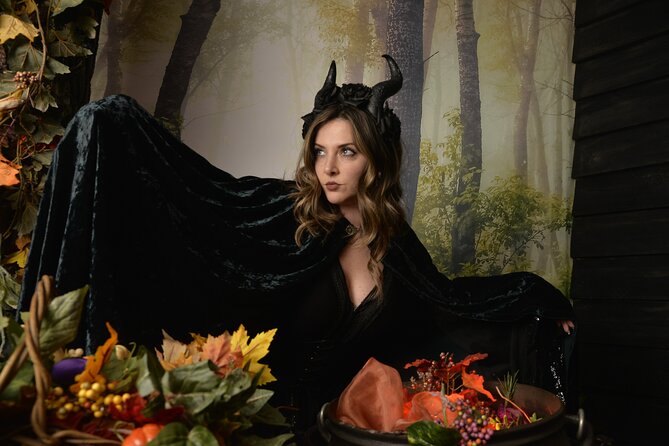 Witch Costume Photo Shoot - Olde Salem Village theatrical set - How much value do you get for $107.50?