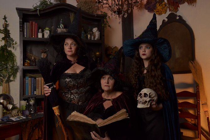 Witch Costume Photo Shoot - Witch Cottage theatrical set - Why the staff make a difference
